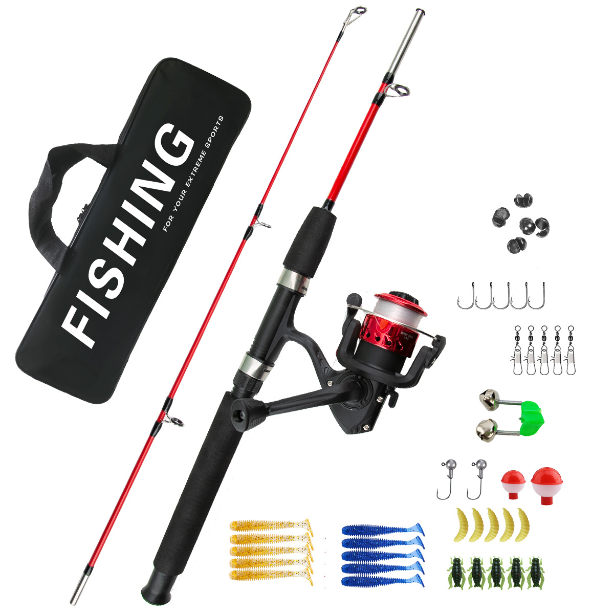 2 Sections Ice Fishing Rod Com - đánh giá và giá Ice Fishing Reel