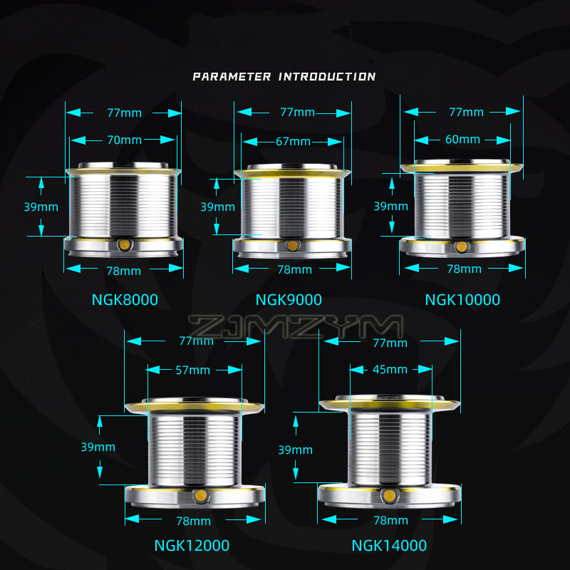 18KG Large Drag Fishing Reels  - đánh giá và giá Reel Spare Spool
