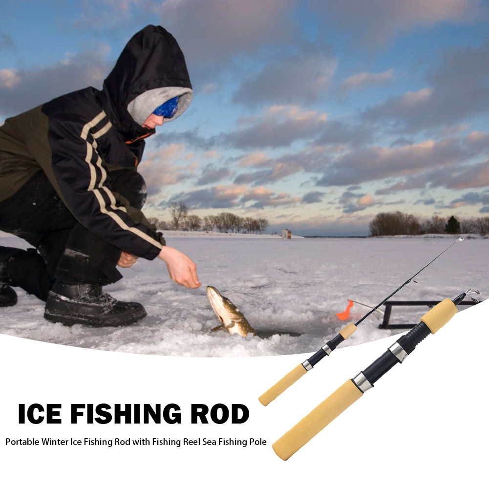 Ice Fishing Rod Portable Spinn - đánh giá và giá Ice Fishing Reel