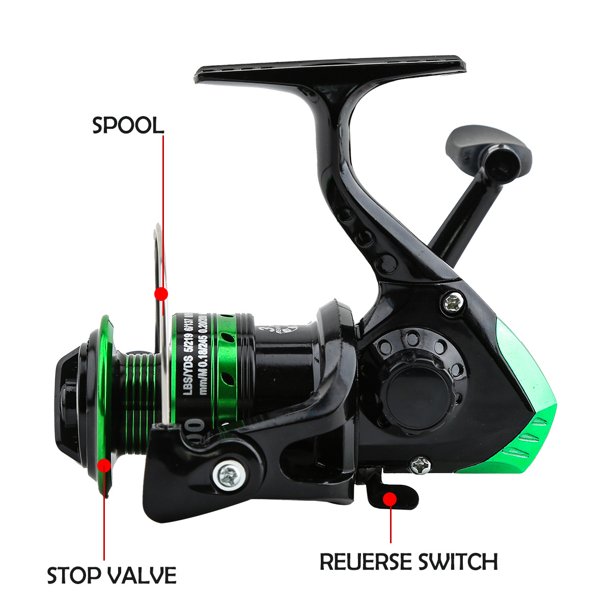 Metal Spinning Reel 5.2:1 Gear - đánh giá và giá Ice Fishing Reel