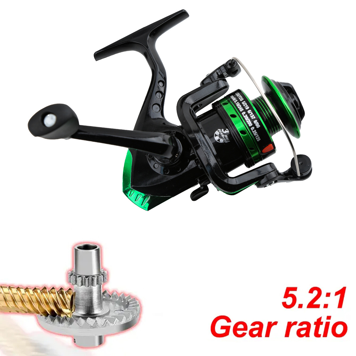 Metal Spinning Reel 5.2:1 Gear - đánh giá và giá Ice Fishing Reel