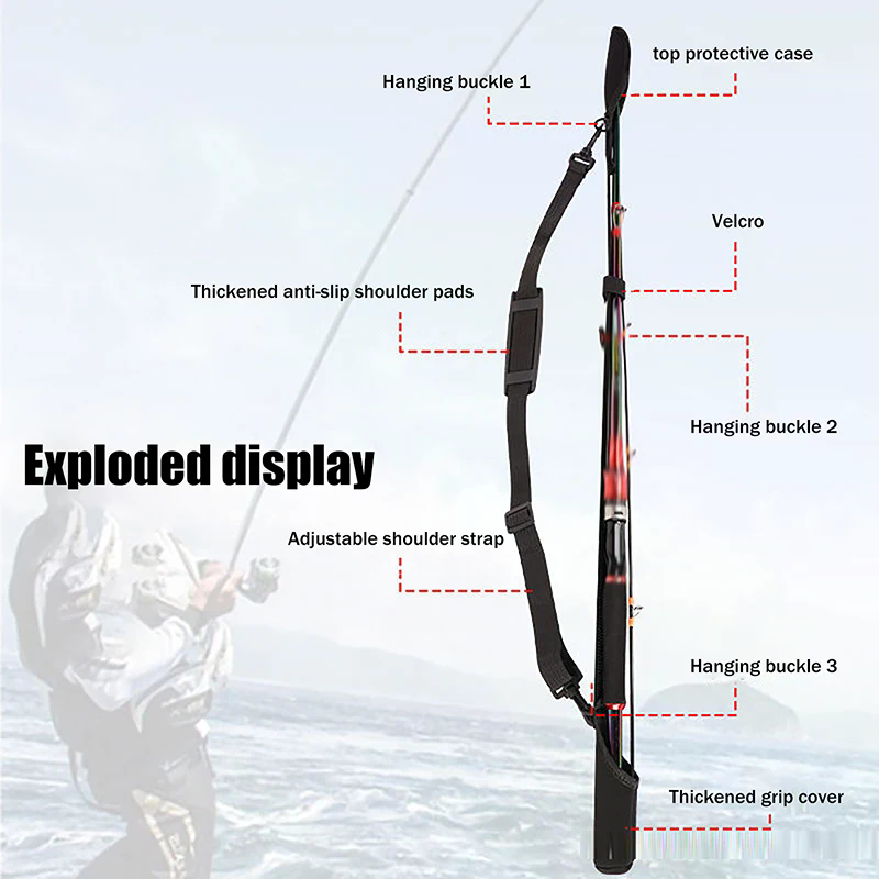 Adjustable Fishing Rod Storage - đánh giá và giá Reel Bag