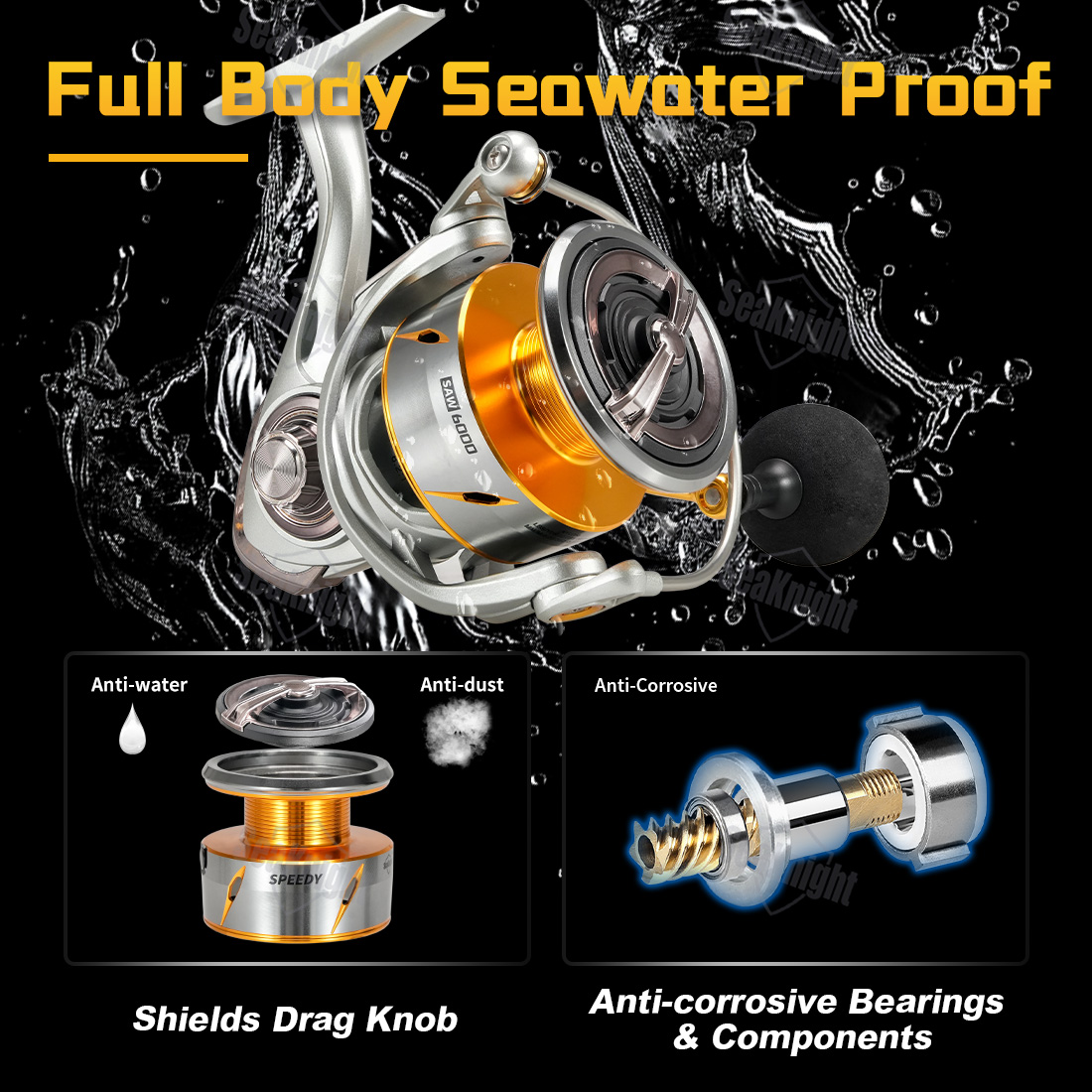 SeaKnight Brand Speedy SAW Sal - đánh giá và giá Reel Drag Knob