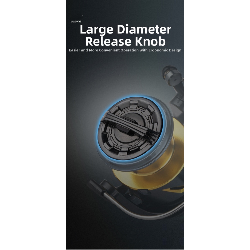 Metal Spool Fishing Reel with  - đánh giá và giá Reel Drag Knob